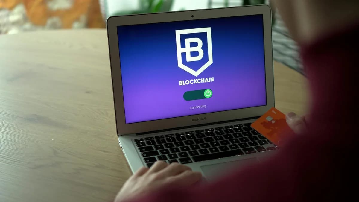 Golden Bitcoin coins in front of a keyboard, symbolizing digital currency and finance